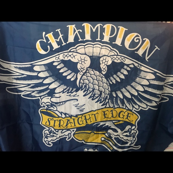 Champion Straight Edge banner flag punk rock XXX - Picture 1 of 1
